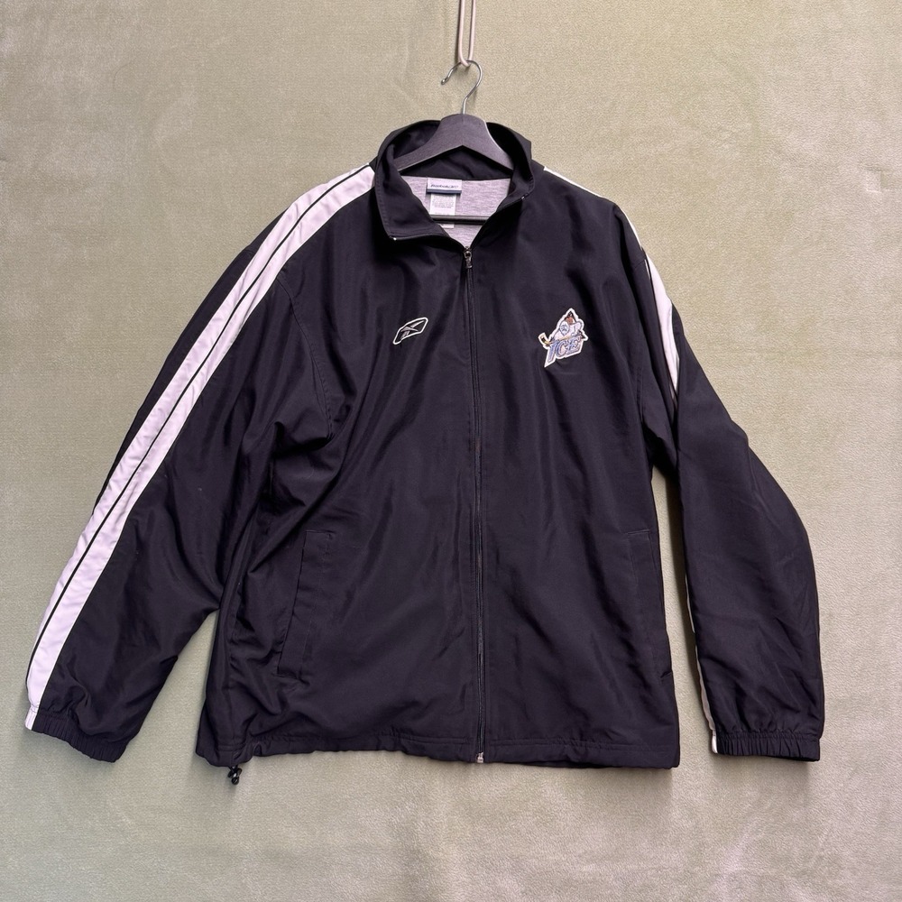 Kootenay Ice Reebok Jacket Men's Large Winnipeg Ice Black Zipper WHL
